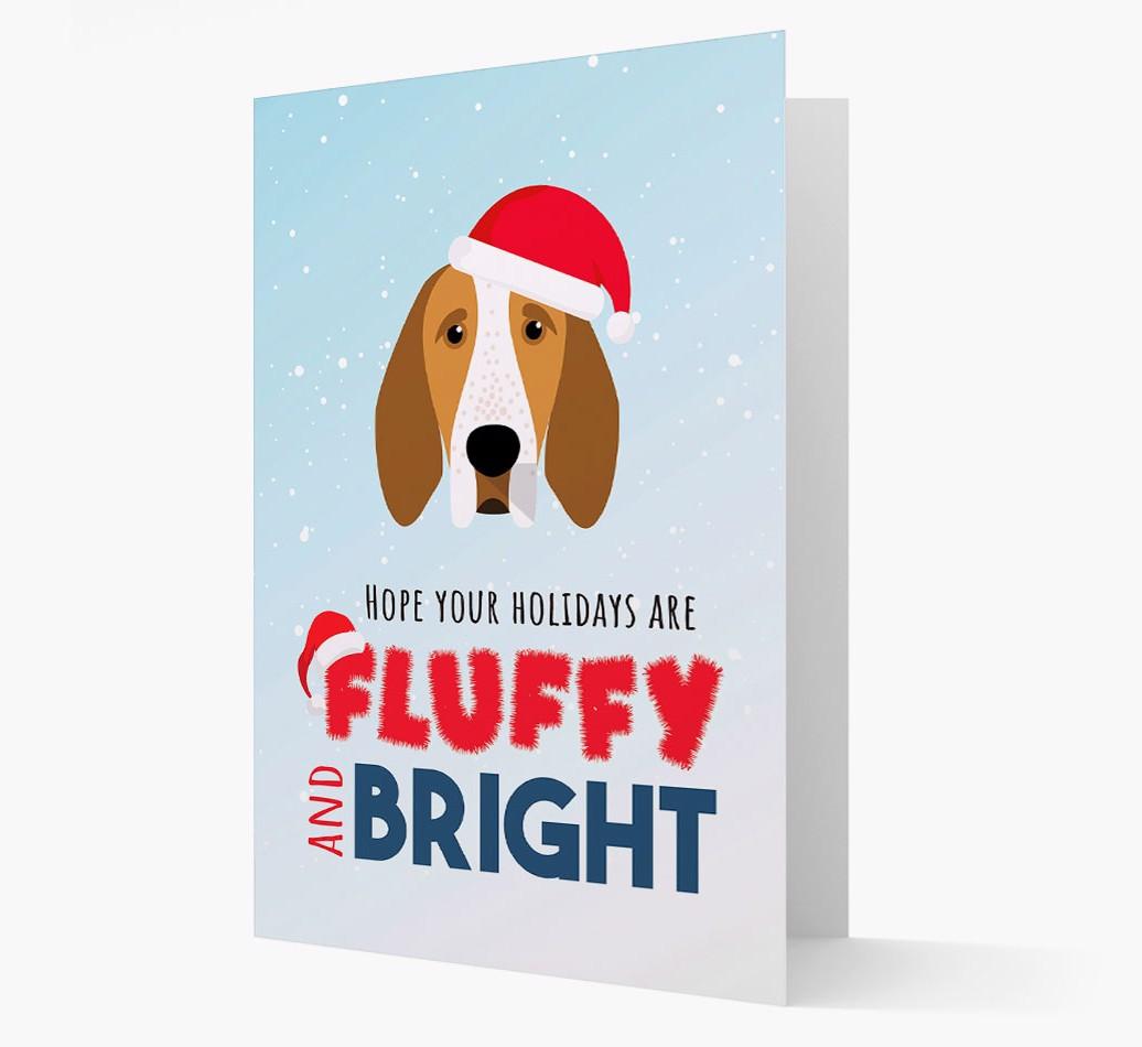 'Fluffy and Bright' - Personalized {breedFullName} Christmas Card