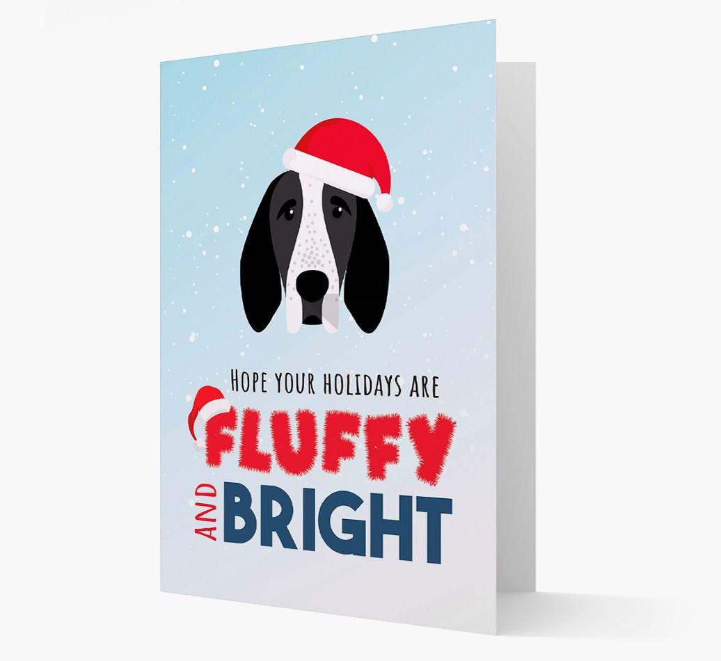 'Fluffy and Bright' - Personalized {breedFullName} Christmas Card