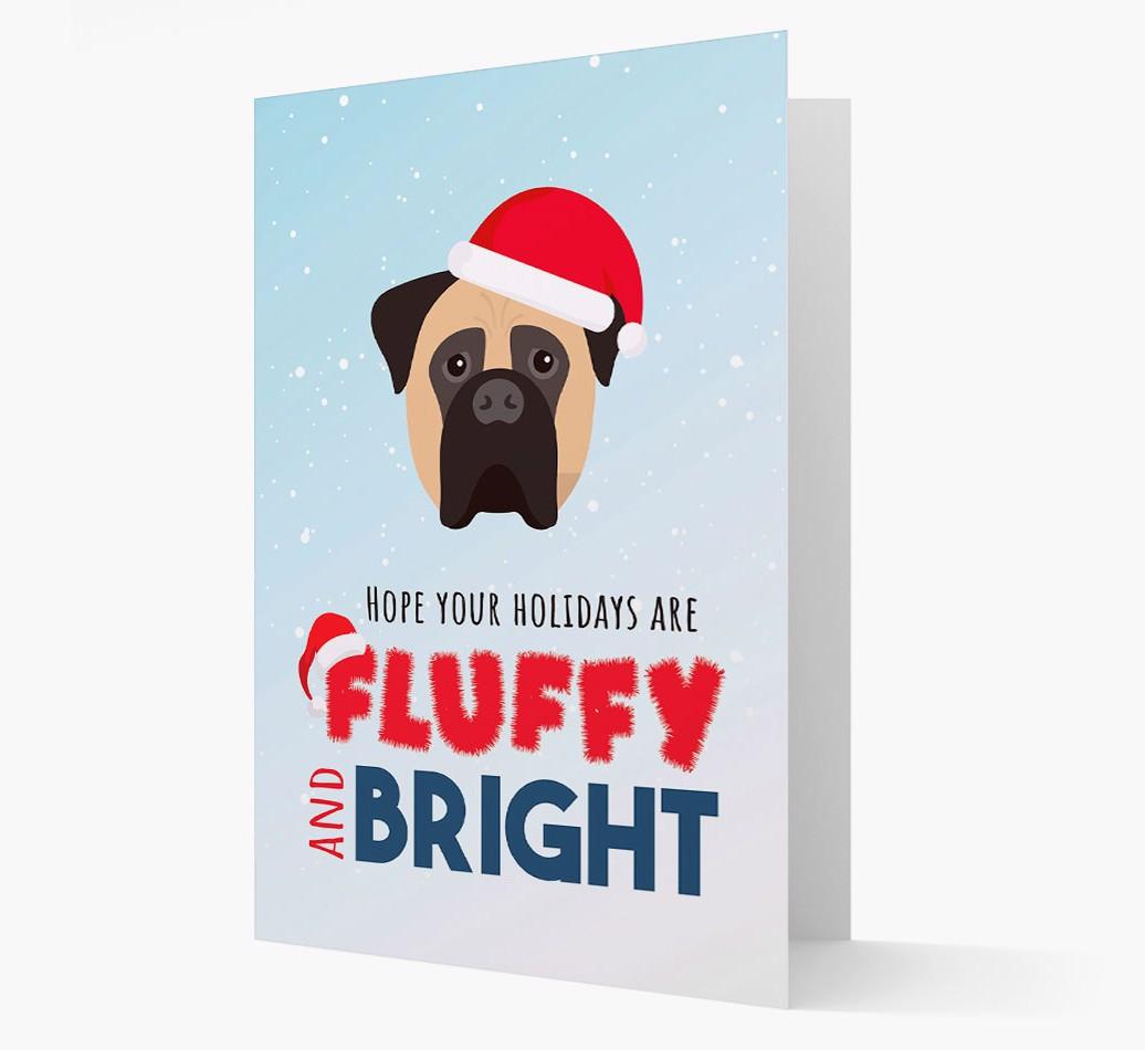 'Fluffy and Bright' - Personalized {breedFullName} Christmas Card