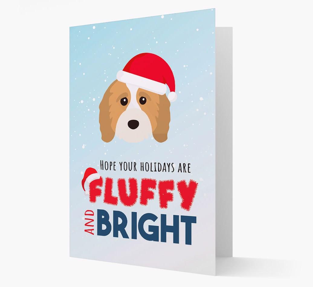 'Fluffy and Bright' - Personalized {breedFullName} Christmas Card
