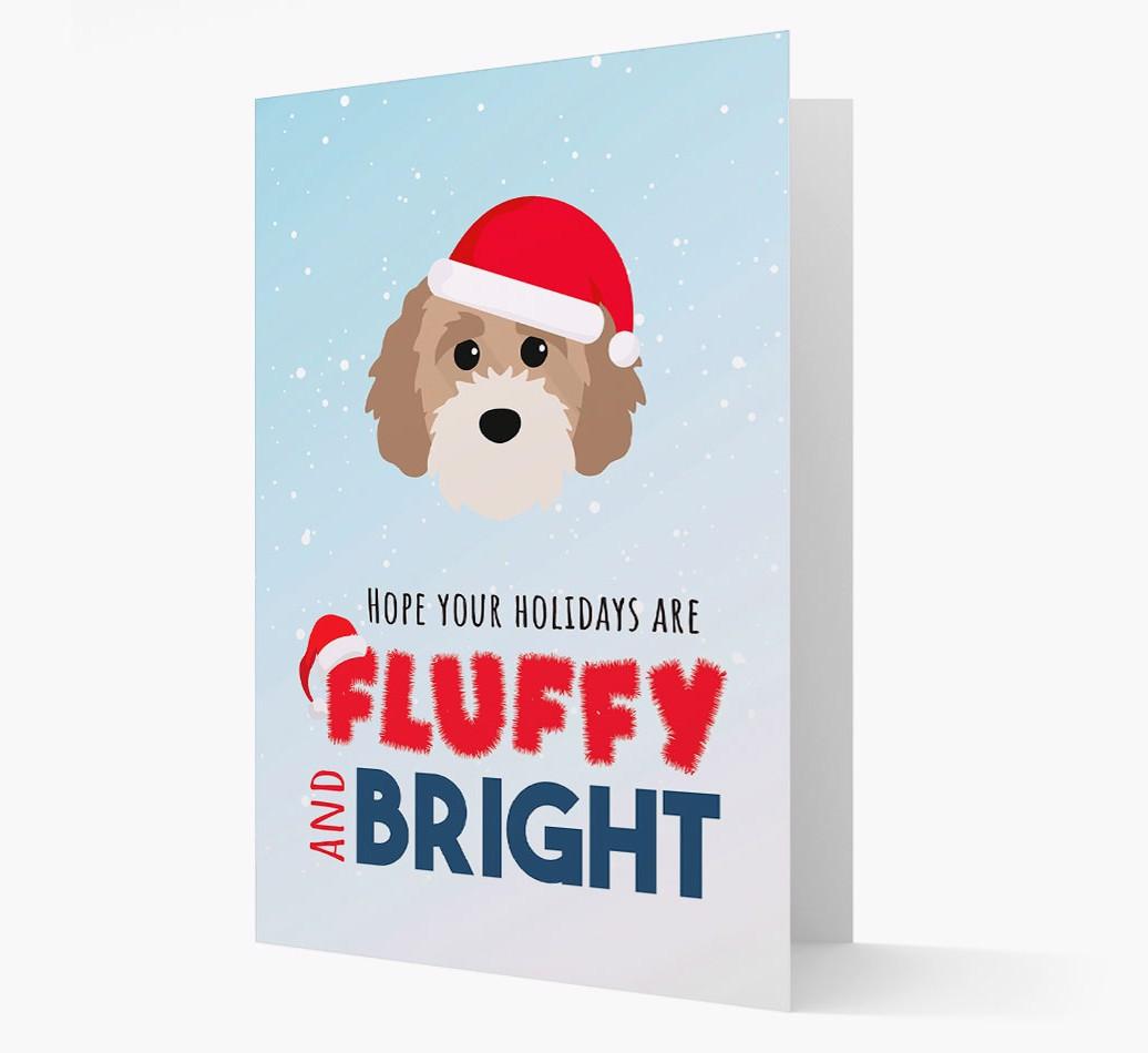 'Fluffy and Bright' - Personalized {breedFullName} Christmas Card
