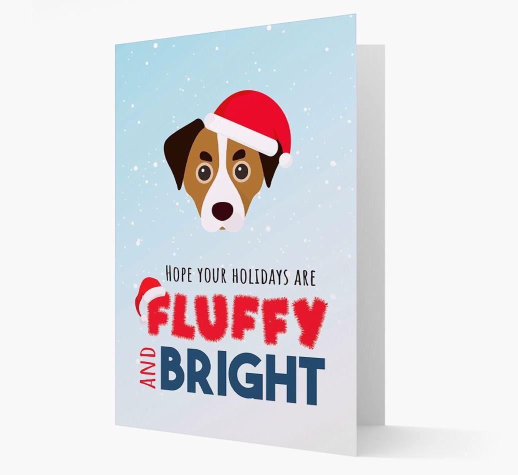 'Fluffy and Bright' - Personalized {breedFullName} Christmas Card