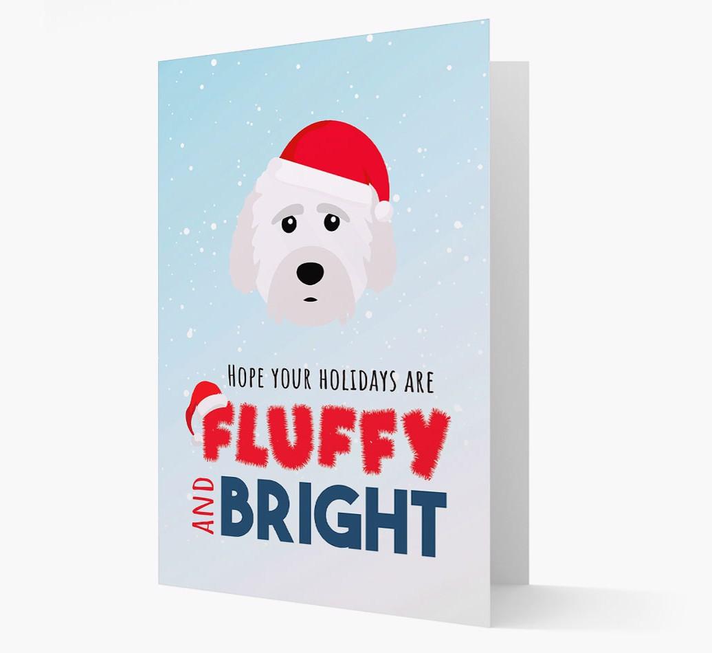 'Fluffy and Bright' - Personalized {breedFullName} Christmas Card