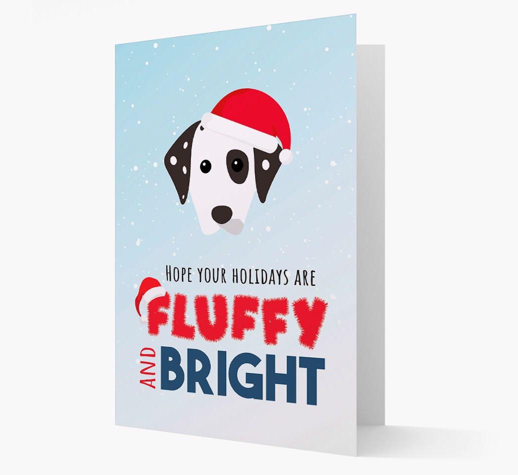 'Fluffy and Bright' - Personalized {breedFullName} Christmas Card