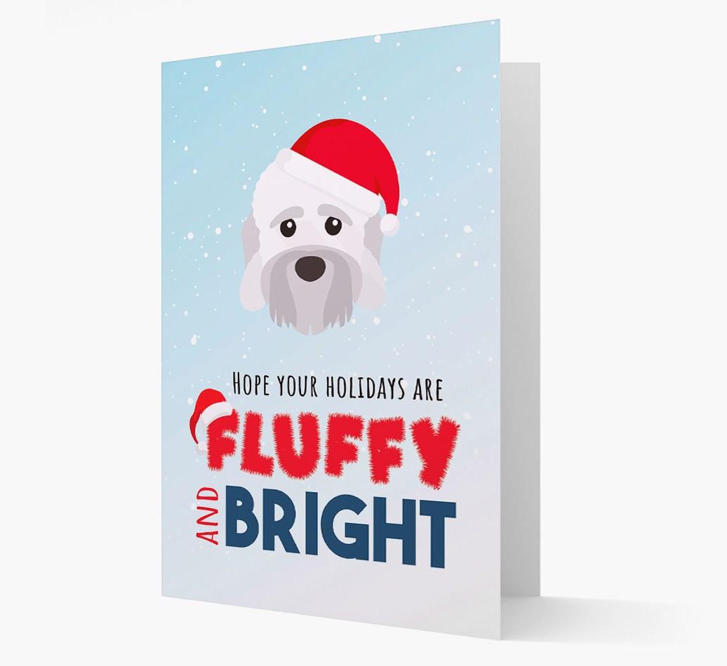 'Fluffy and Bright' - Personalized {breedFullName} Christmas Card