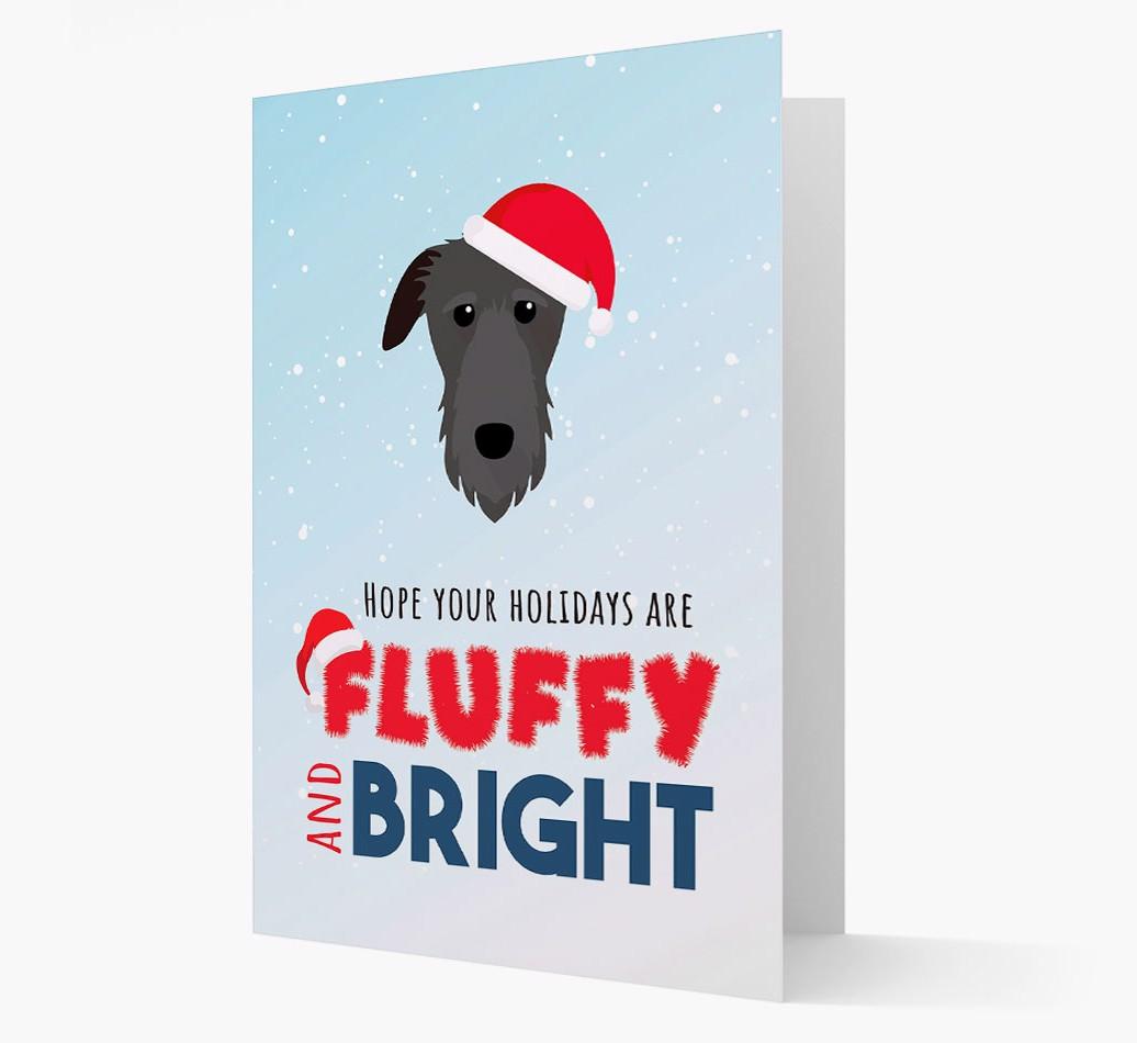 'Fluffy and Bright' - Personalized {breedFullName} Christmas Card