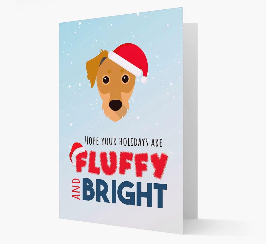 'Fluffy and Bright' - Personalized {breedFullName} Christmas Card