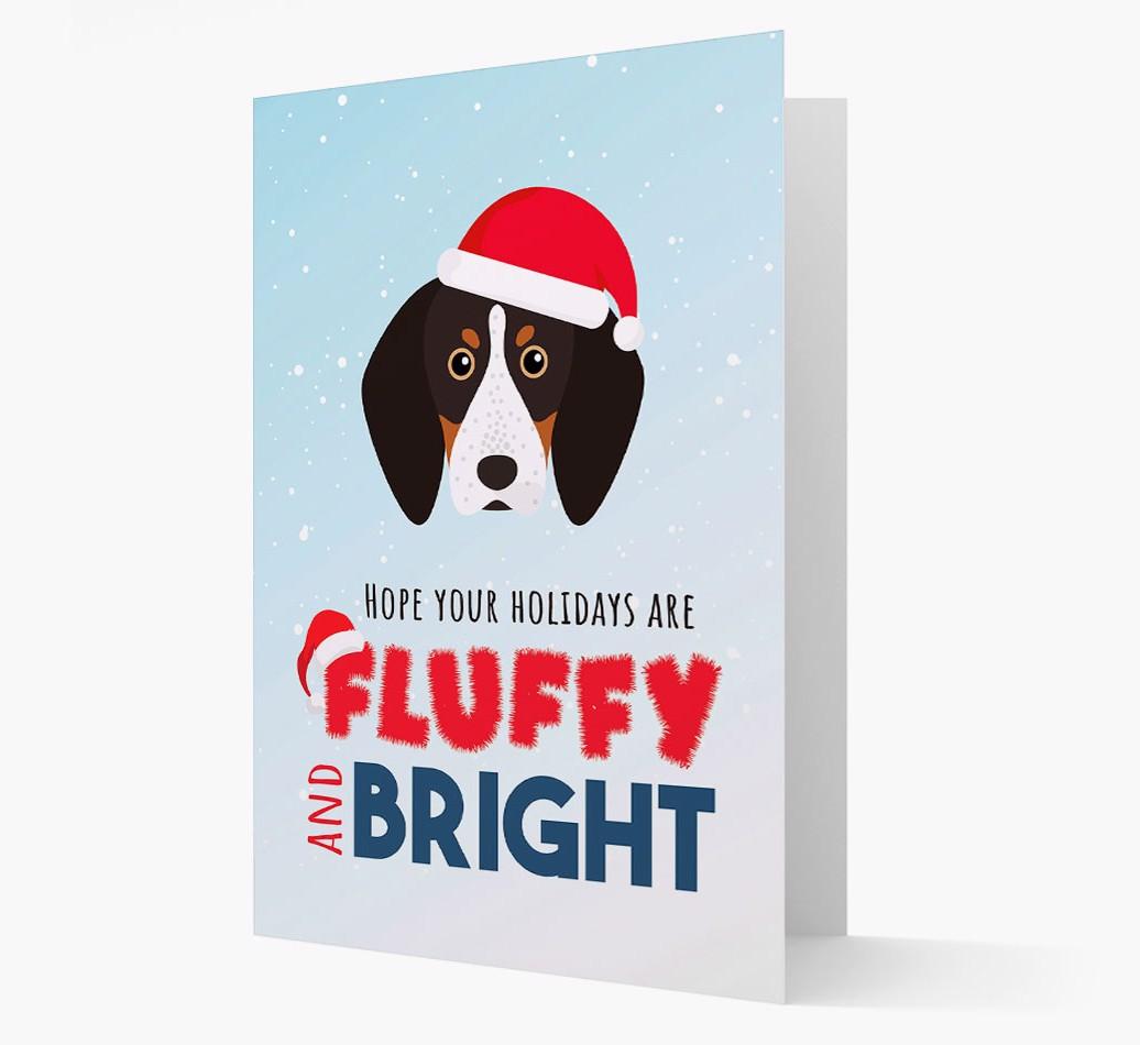 'Fluffy and Bright' - Personalized {breedFullName} Christmas Card
