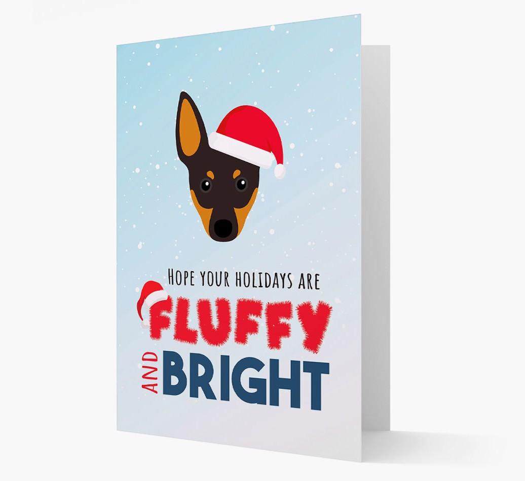 'Fluffy and Bright' - Personalized {breedFullName} Christmas Card