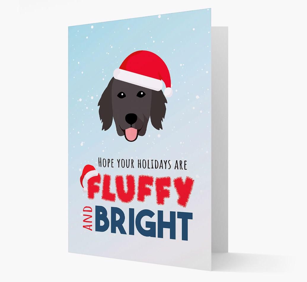 'Fluffy and Bright' - Personalized {breedFullName} Christmas Card