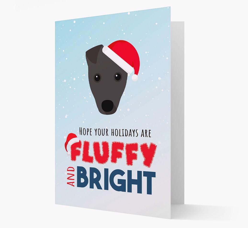 'Fluffy and Bright' - Personalized {breedFullName} Christmas Card