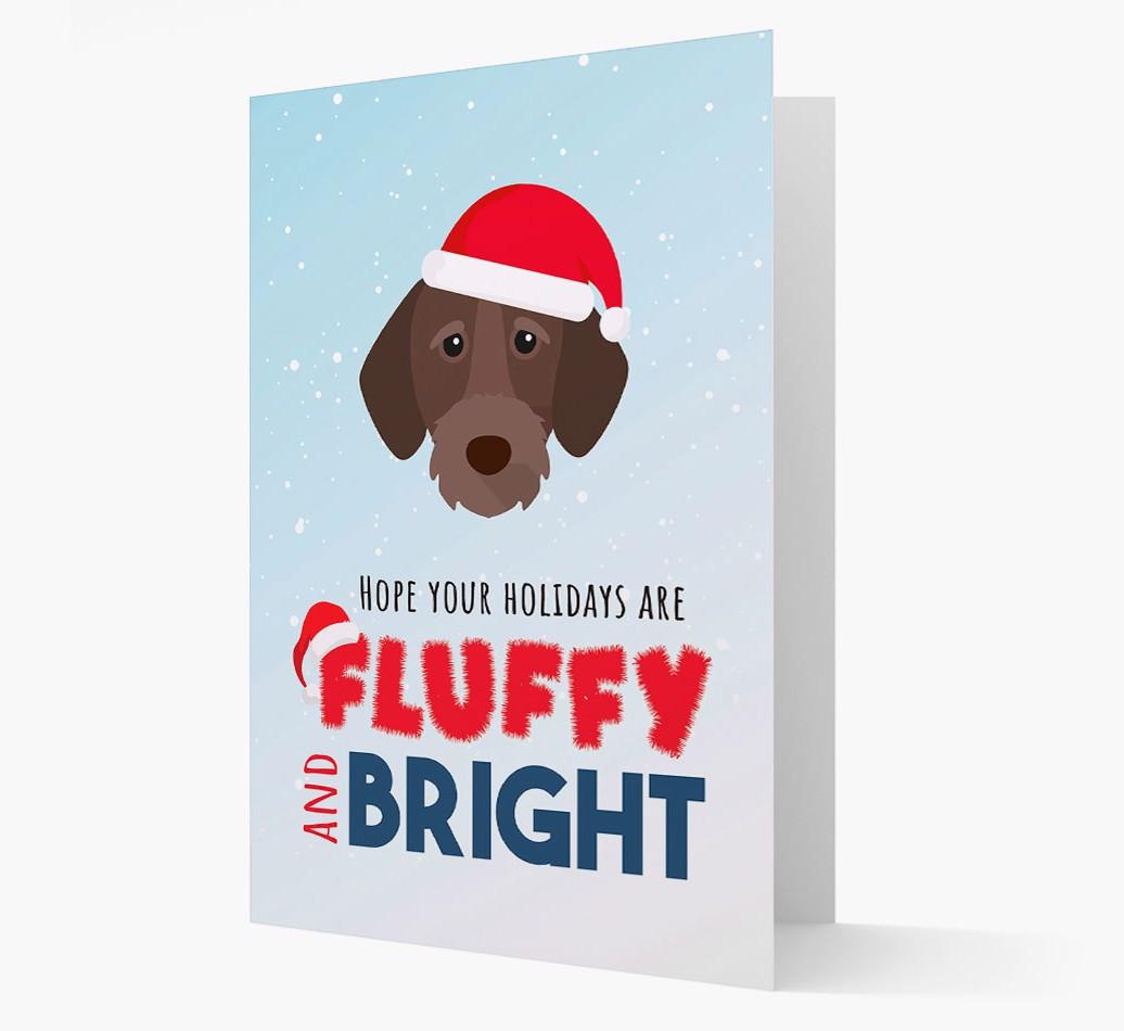 'Fluffy and Bright' - Personalized {breedFullName} Christmas Card