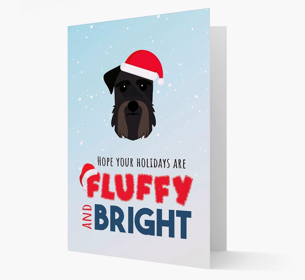 'Fluffy and Bright' - Personalized {breedFullName} Christmas Card