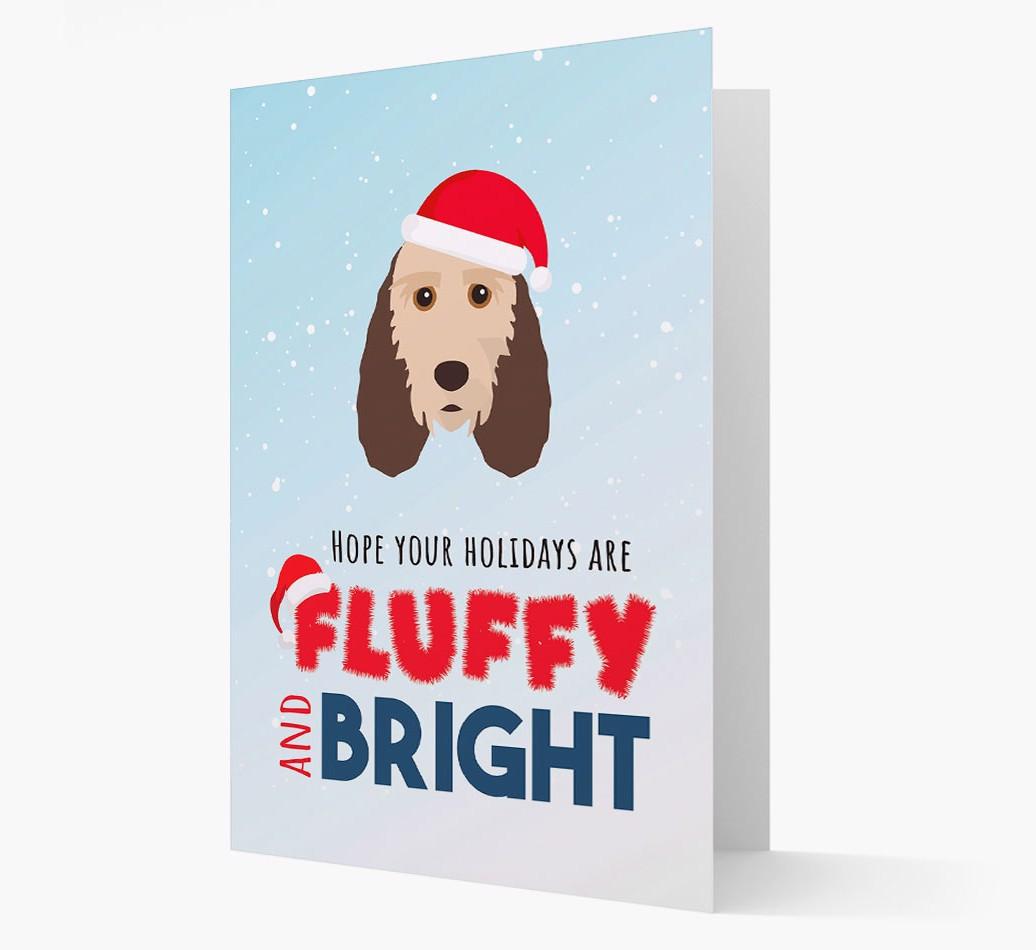 'Fluffy and Bright' - Personalized {breedFullName} Christmas Card