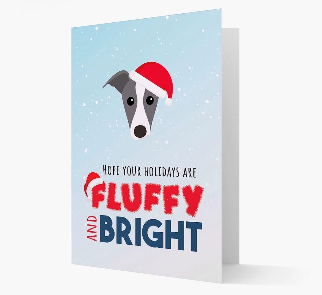 'Fluffy and Bright' - Personalized {breedFullName} Christmas Card
