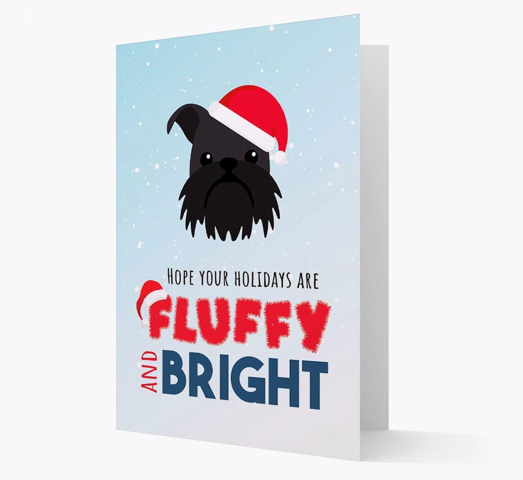 'Fluffy and Bright' - Personalized {breedFullName} Christmas Card
