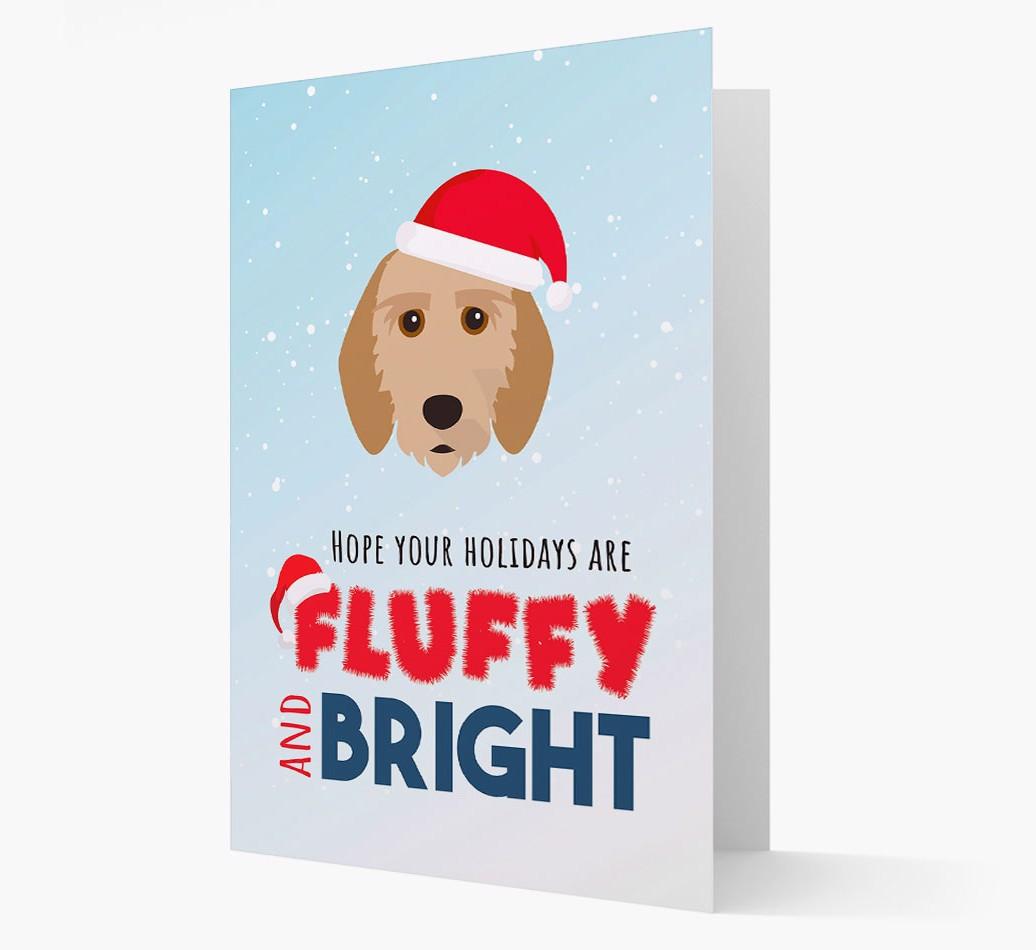 'Fluffy and Bright' - Personalized {breedFullName} Christmas Card