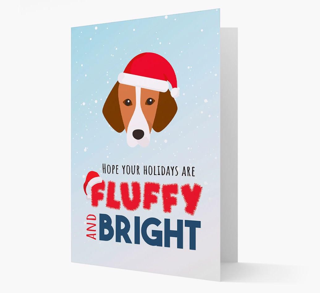 'Fluffy and Bright' - Personalized {breedFullName} Christmas Card