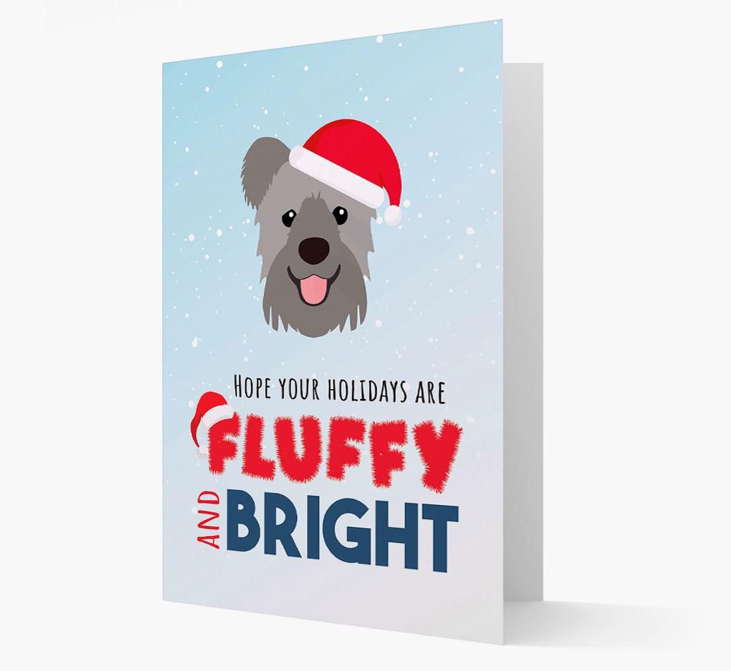 'Fluffy and Bright' - Personalized {breedFullName} Christmas Card