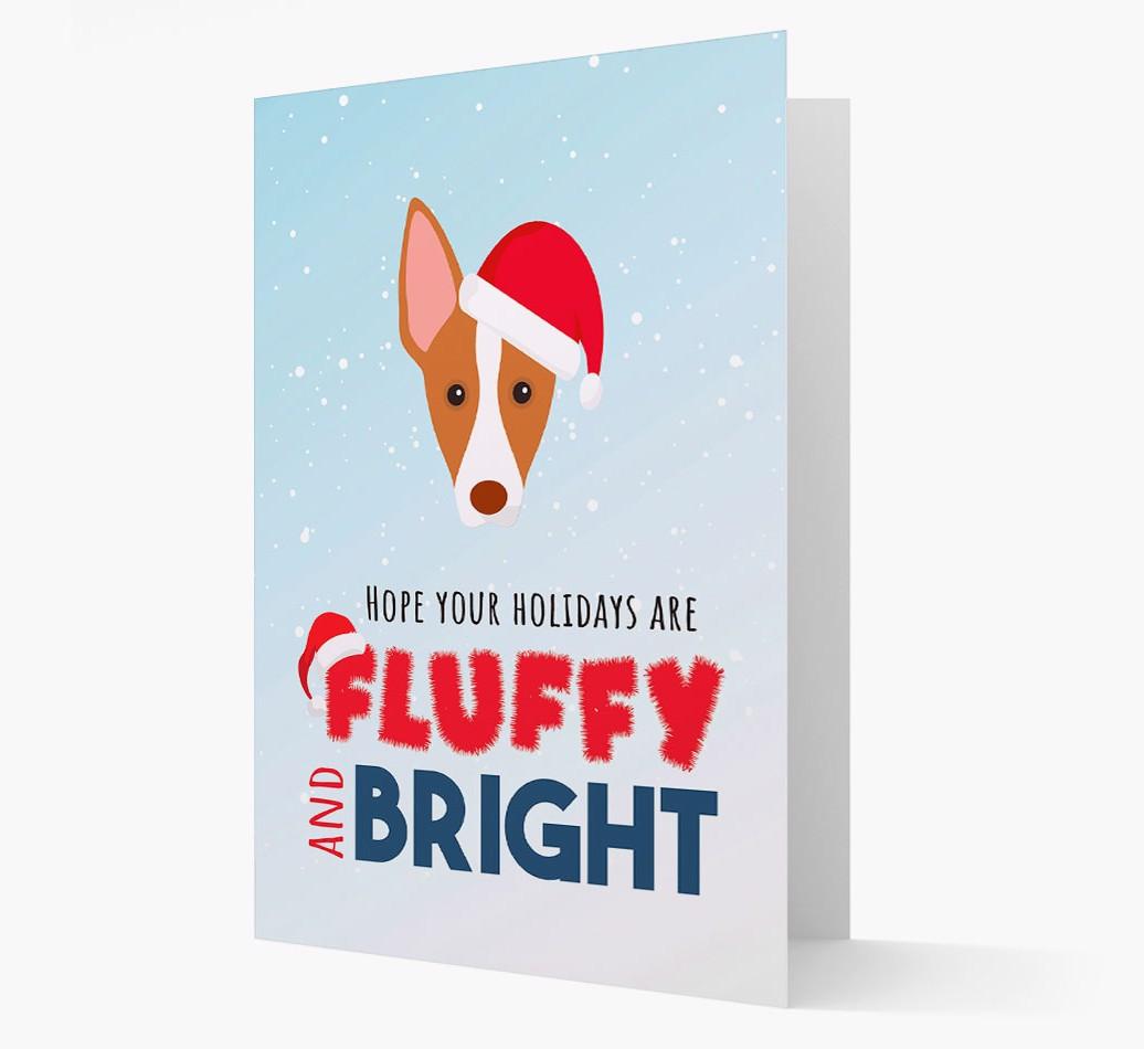 'Fluffy and Bright' - Personalized {breedFullName} Christmas Card