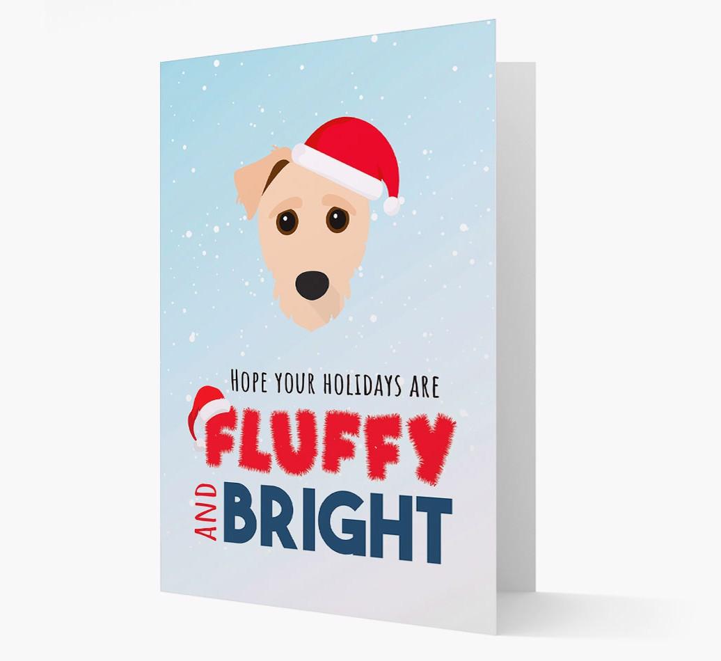 'Fluffy and Bright' - Personalized {breedFullName} Christmas Card