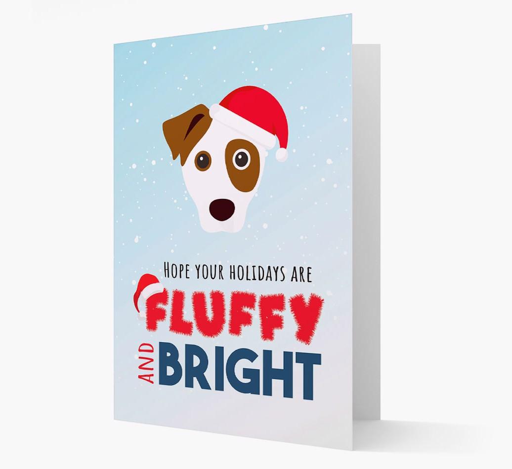 'Fluffy and Bright' - Personalized {breedFullName} Christmas Card