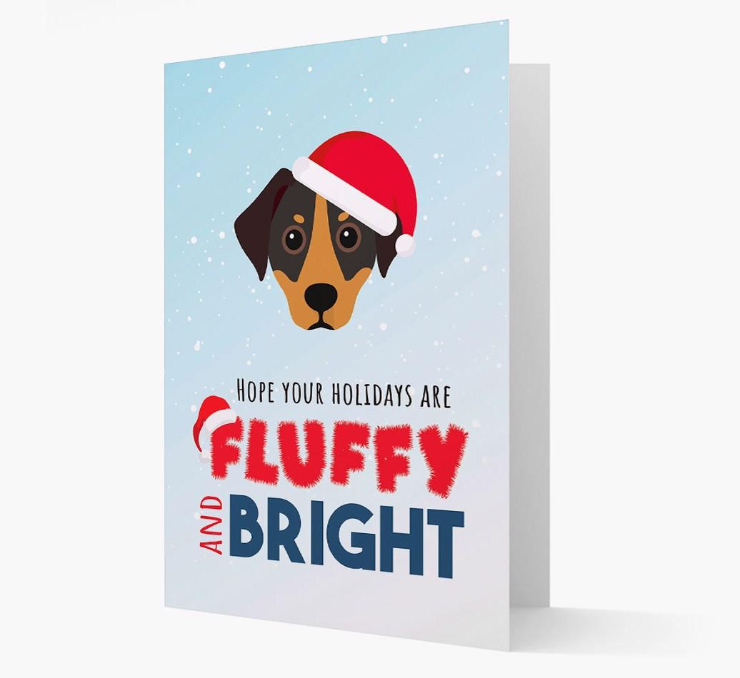 'Fluffy and Bright' - Personalized {breedFullName} Christmas Card