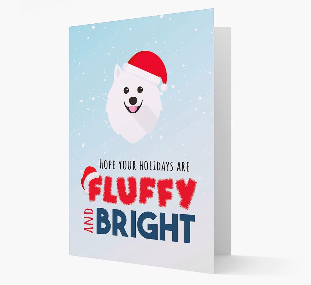 'Fluffy and Bright' - Personalized {breedFullName} Christmas Card