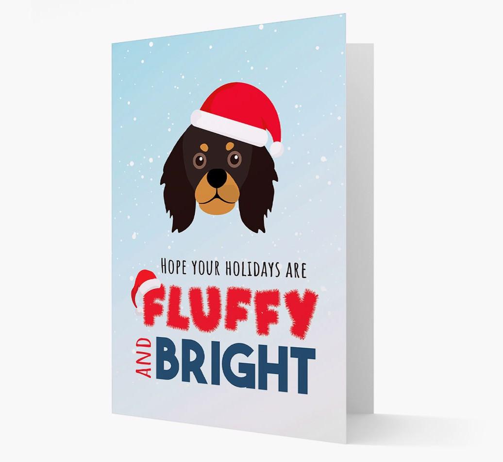 'Fluffy and Bright' - Personalized {breedFullName} Christmas Card