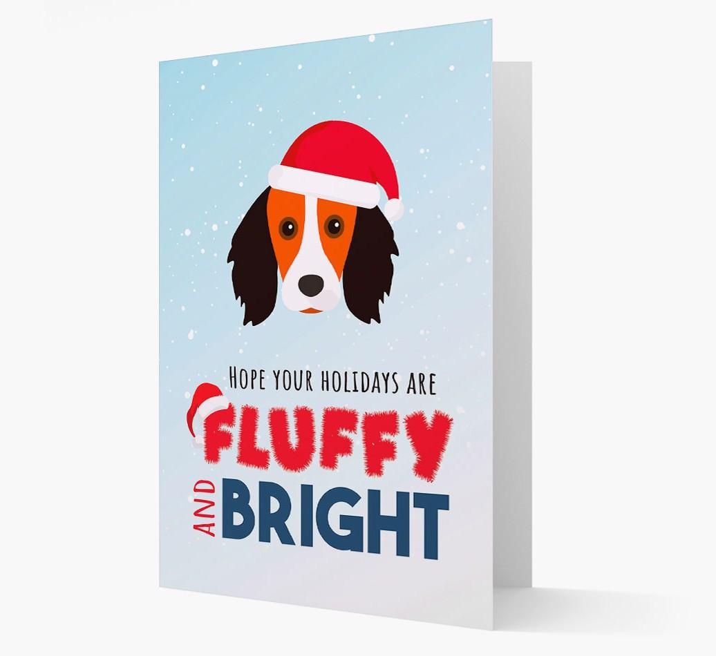 'Fluffy and Bright' - Personalized {breedFullName} Christmas Card