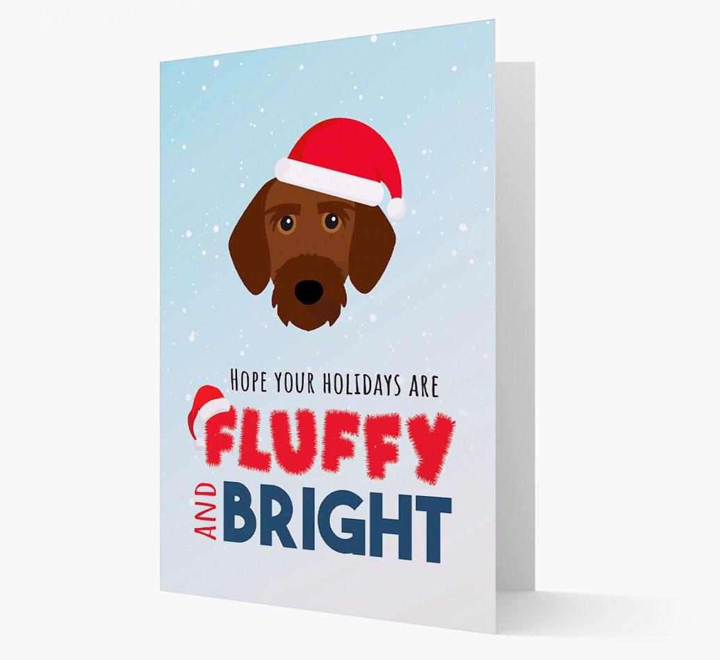 'Fluffy and Bright' - Personalized {breedFullName} Christmas Card