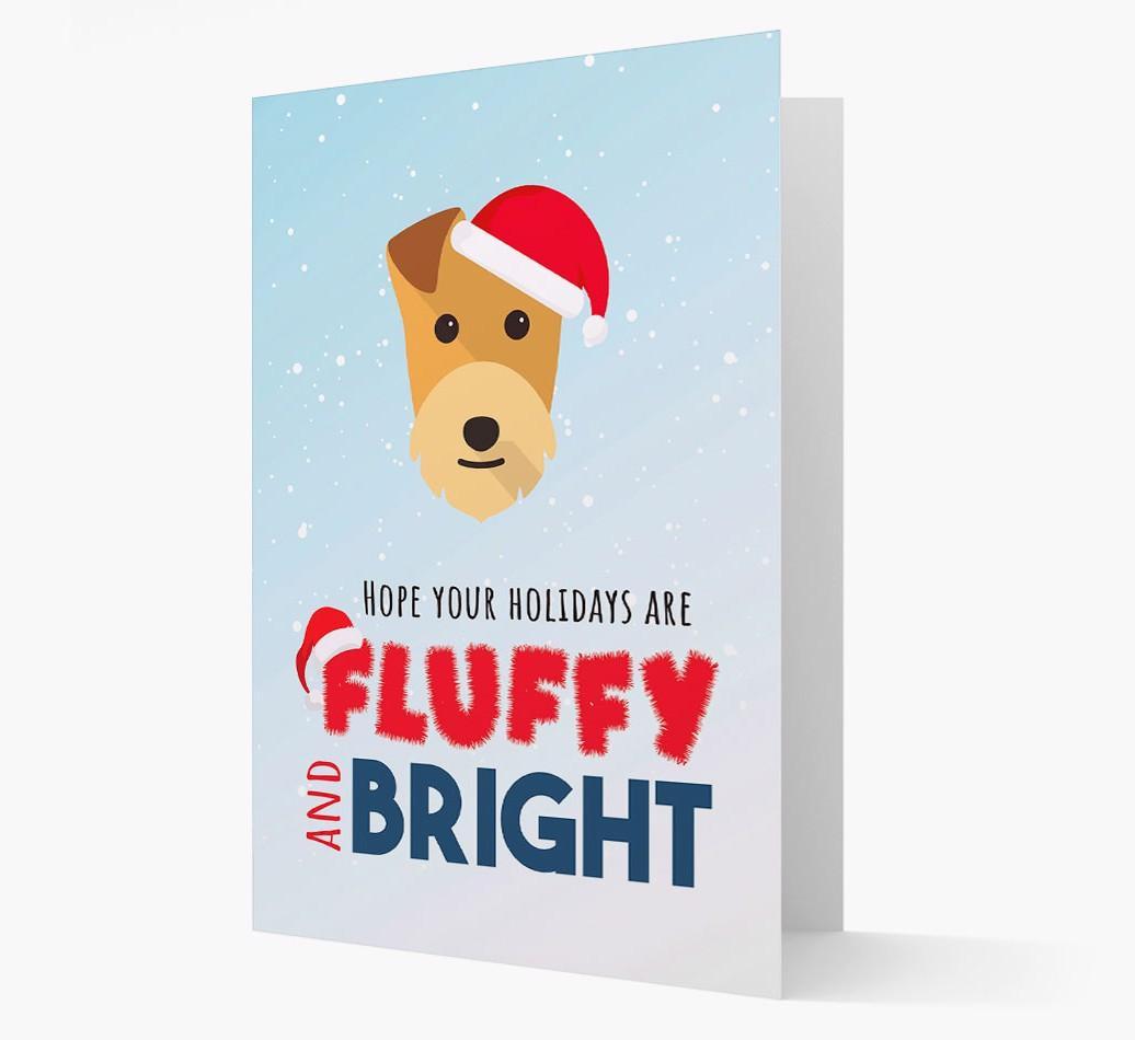 'Fluffy and Bright' - Personalized {breedFullName} Christmas Card