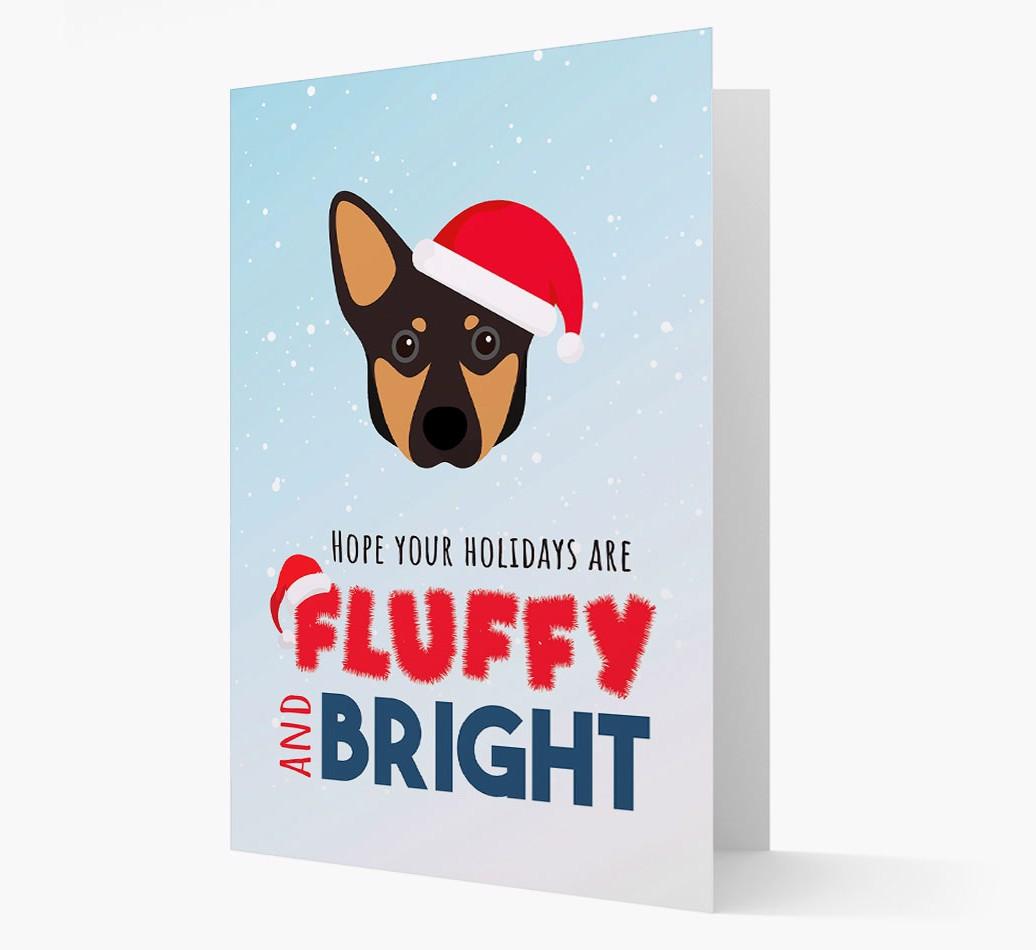 'Fluffy and Bright' - Personalized {breedFullName} Christmas Card