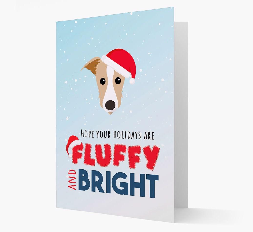 'Fluffy and Bright' - Personalized {breedFullName} Christmas Card