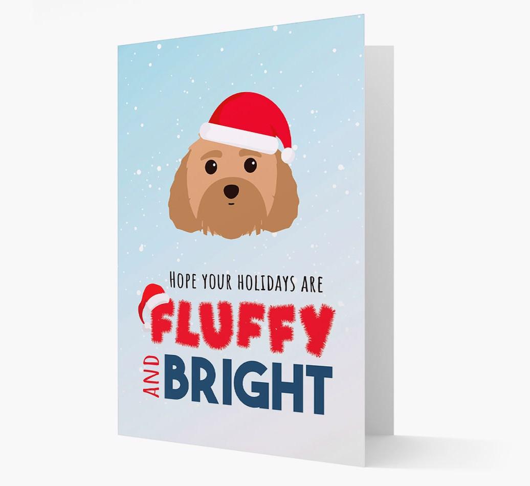 'Fluffy and Bright' - Personalized {breedFullName} Christmas Card