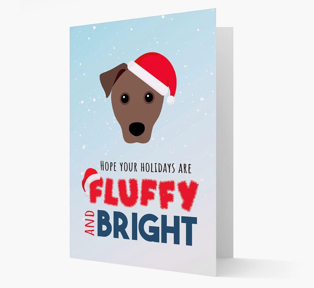 'Fluffy and Bright' - Personalized {breedFullName} Christmas Card