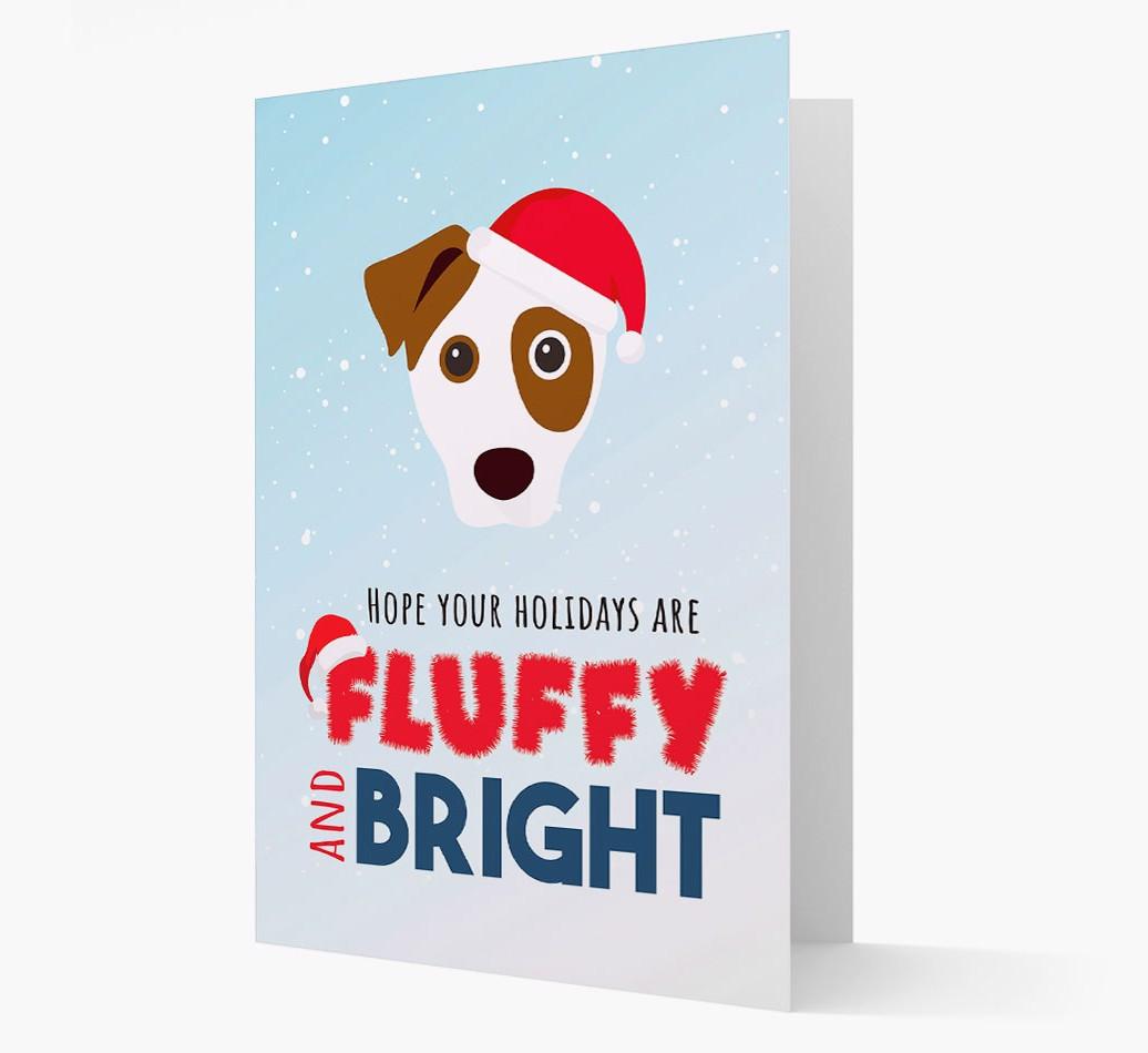 'Fluffy and Bright' - Personalized {breedFullName} Christmas Card