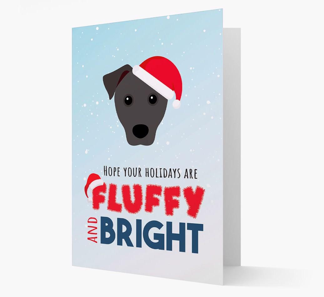 'Fluffy and Bright' - Personalized {breedFullName} Christmas Card