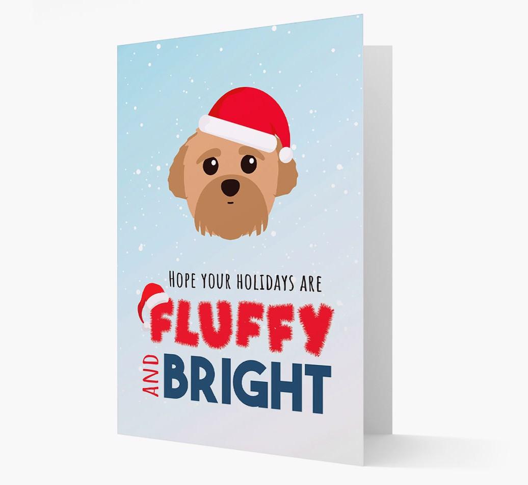 'Fluffy and Bright' - Personalized {breedFullName} Christmas Card