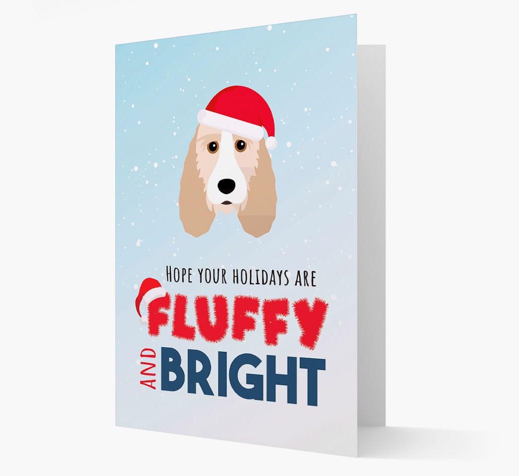 'Fluffy and Bright' - Personalized {breedFullName} Christmas Card