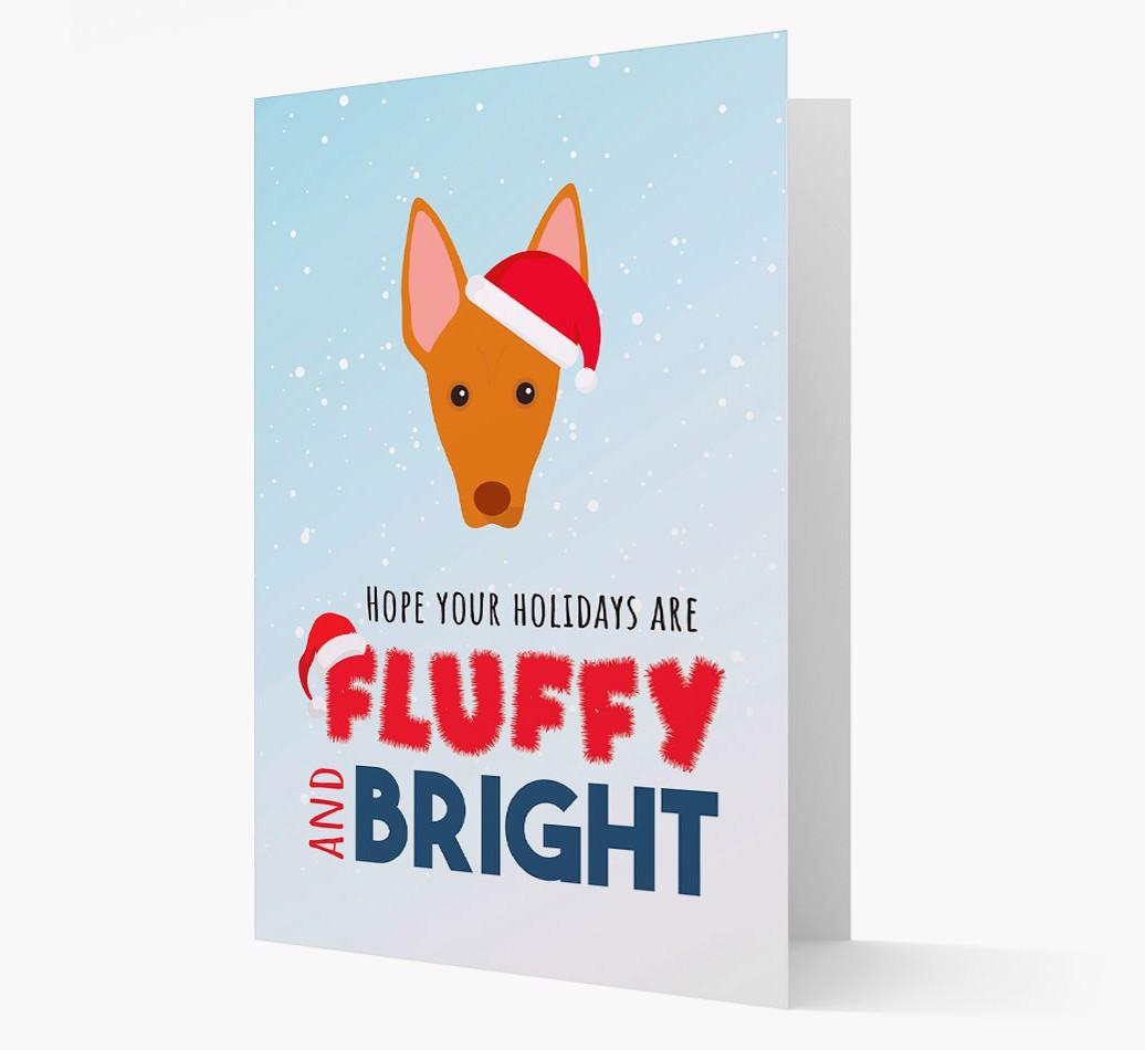 'Fluffy and Bright' - Personalized {breedFullName} Christmas Card
