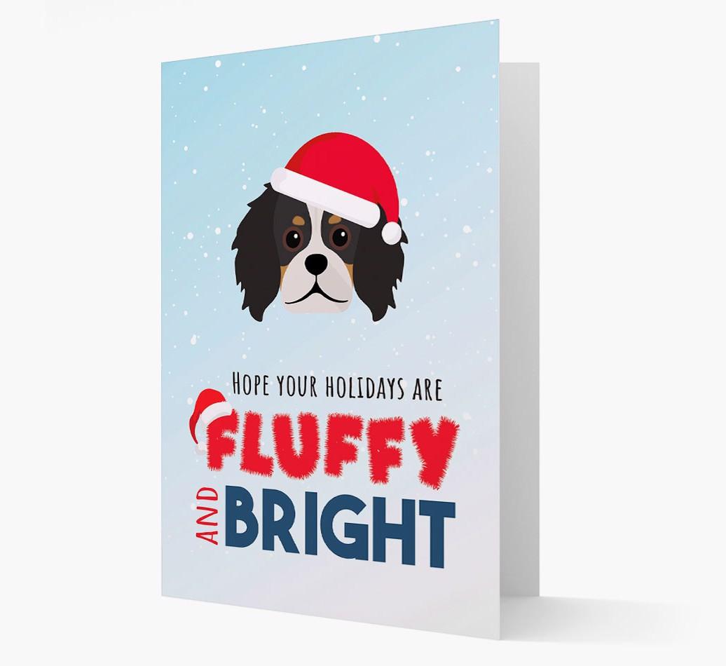 'Fluffy and Bright' - Personalized {breedFullName} Christmas Card