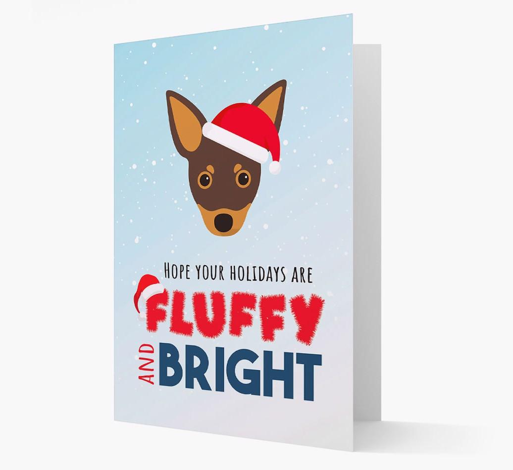 'Fluffy and Bright' - Personalized {breedFullName} Christmas Card