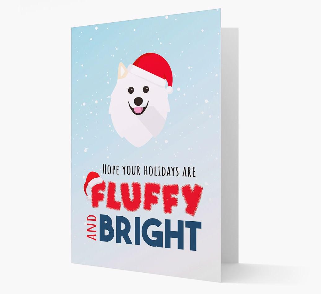 'Fluffy and Bright' - Personalized {breedFullName} Christmas Card