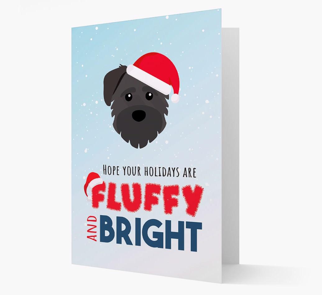 'Fluffy and Bright' - Personalized {breedFullName} Christmas Card