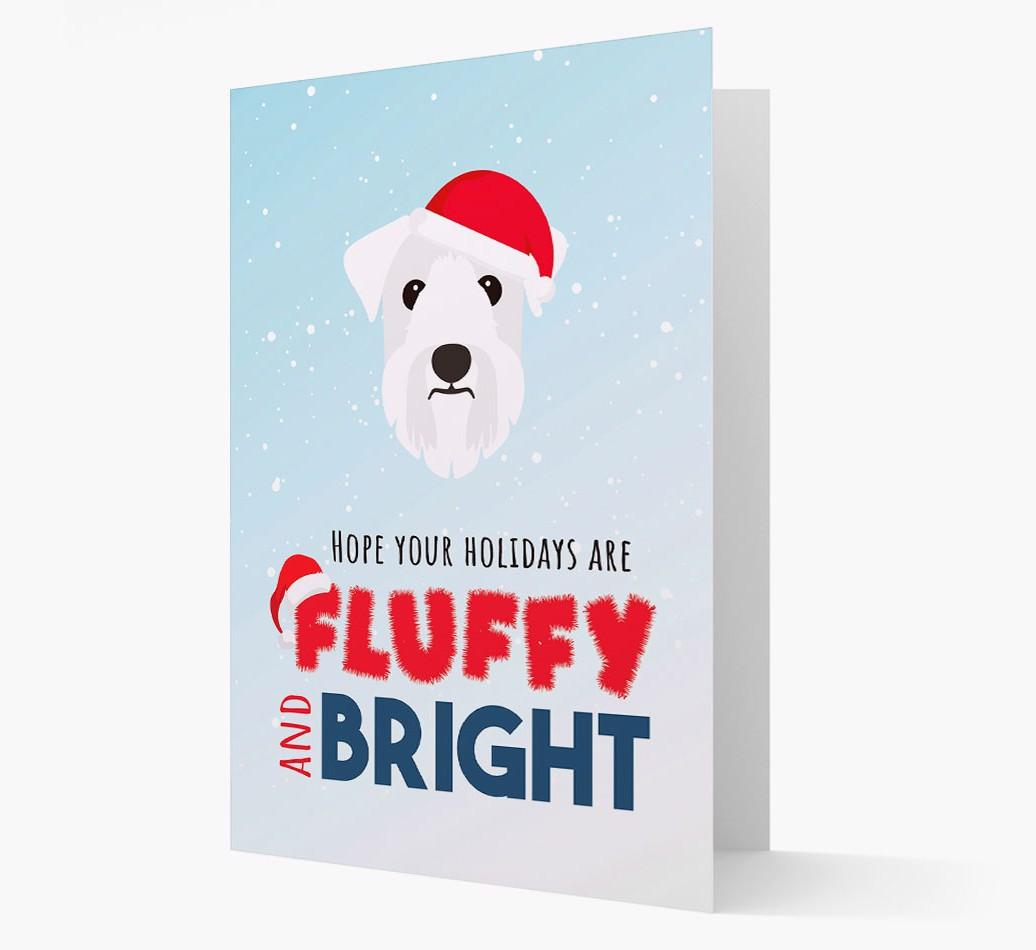 'Fluffy and Bright' - Personalized {breedFullName} Christmas Card