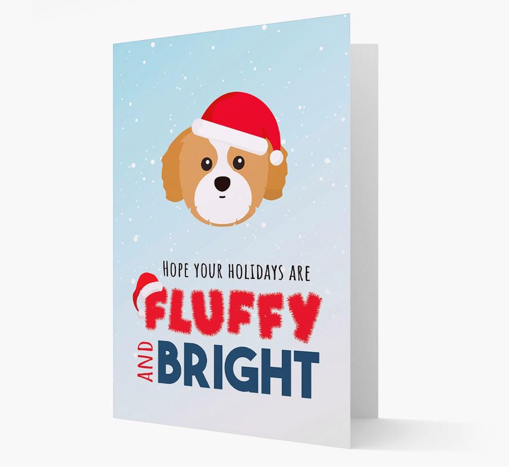 'Fluffy and Bright' - Personalized {breedFullName} Christmas Card
