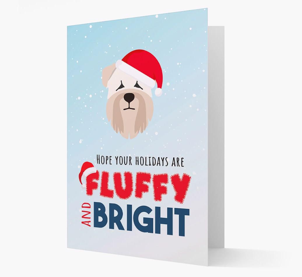 'Fluffy and Bright' - Personalized {breedFullName} Christmas Card