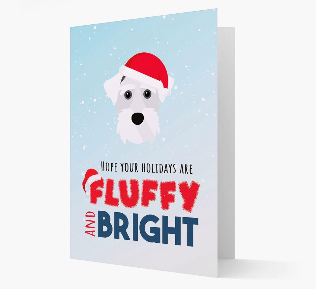 'Fluffy and Bright' - Personalized {breedFullName} Christmas Card