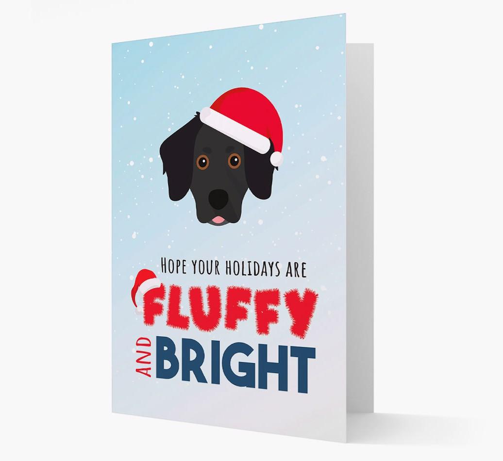 'Fluffy and Bright' - Personalized {breedFullName} Christmas Card